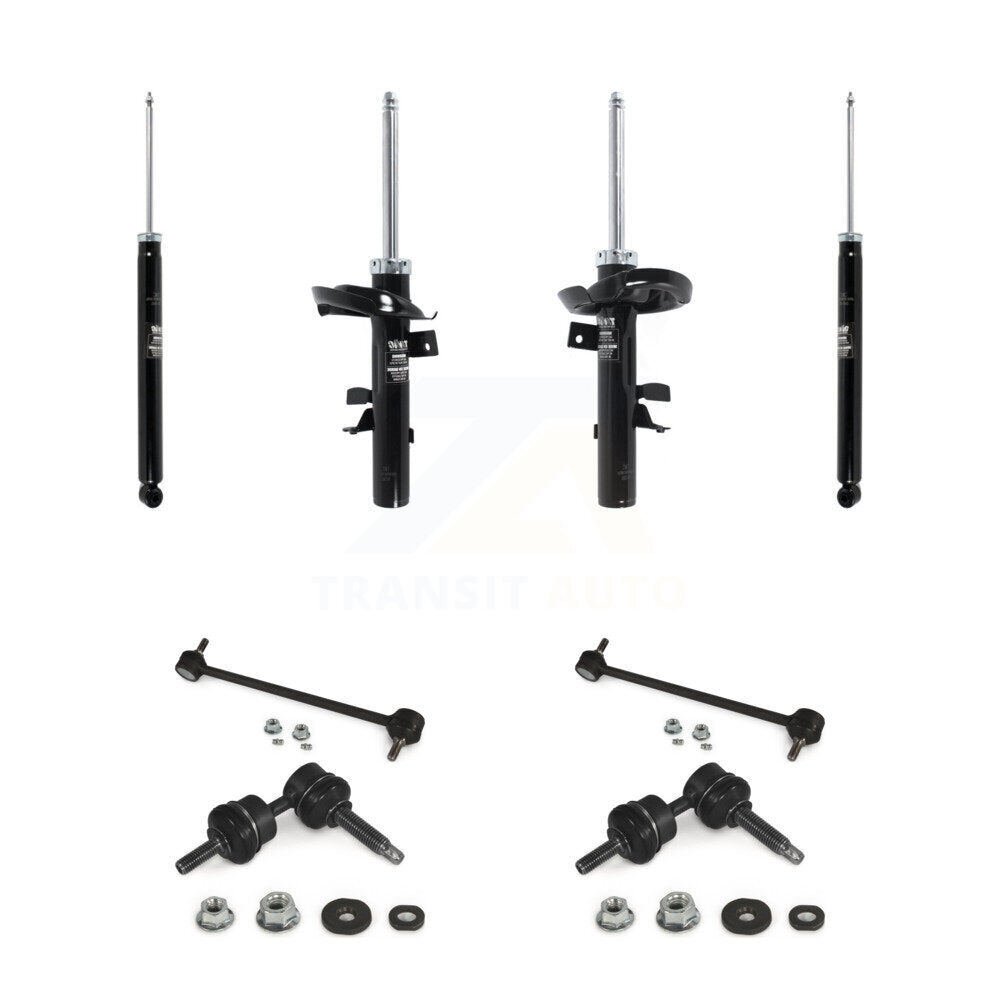Suspension Strut Rear Shock & TQ Bar Link Front Kit (8Pc) For Ford Focus