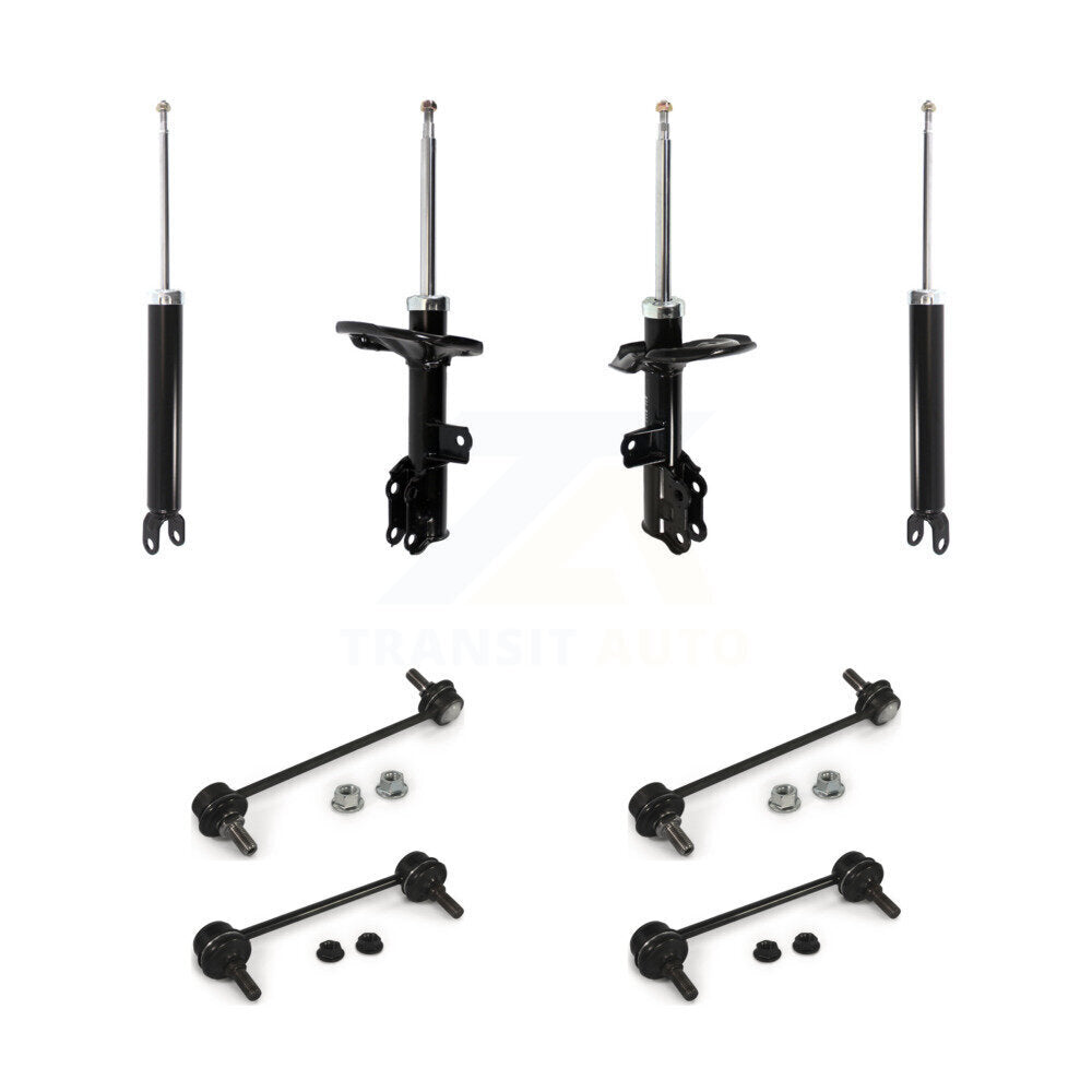 Strut Rear Shock & TQ sway Bar Link Front Kit (8Pc) For Hyundai Elantra