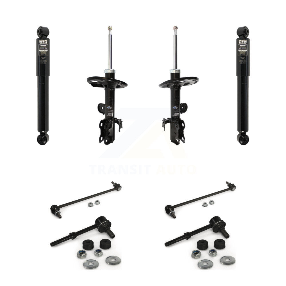 Strut Rear Shock & TQ Bar Link Front Kit (8Pc) For 2006-2012 Toyota RAV4