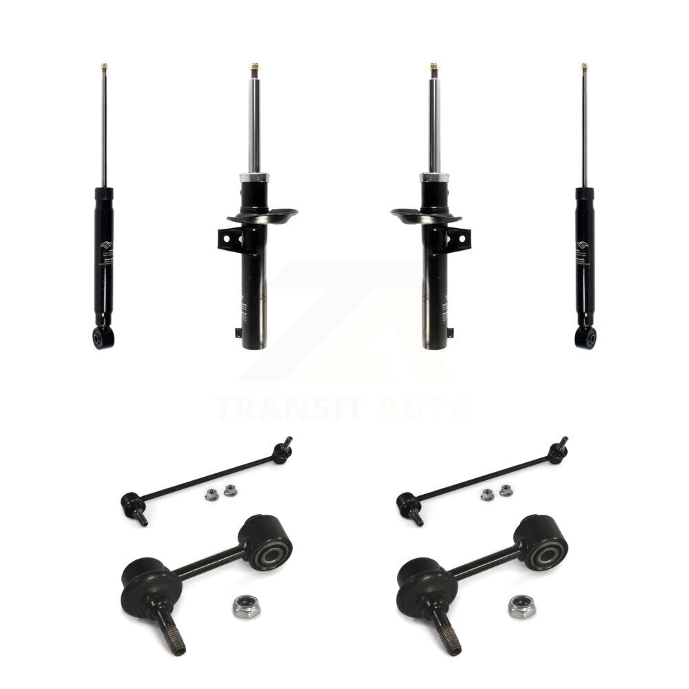 Strut Rear Shock & TQ Bar Link Front Kit For Volkswagen Jetta Golf Rabbit