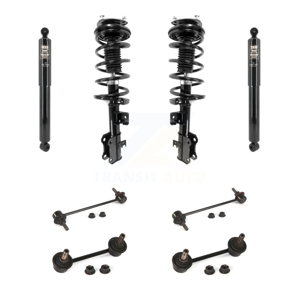Complete Strut Rear Shock & TOR Bar Link Front Kit For Ford Transit Connect