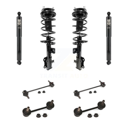 Complete Strut Rear Shock & TOR Bar Link Front Kit For Ford Transit Connect