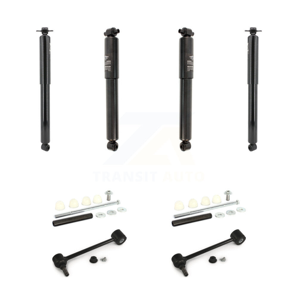Suspension Shock & TQ Bar Link Front Rear Kit For 2000 GMC Yukon 4WD with 5.7L