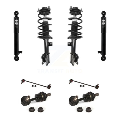 Complete Strut Rear Shock & TOR Bar Link Front Kit (8Pc) For Kia Sorento