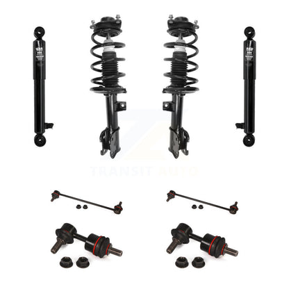 Complete Strut Rear Shock & TOR Bar Link Front Kit (8Pc) For Kia Sorento