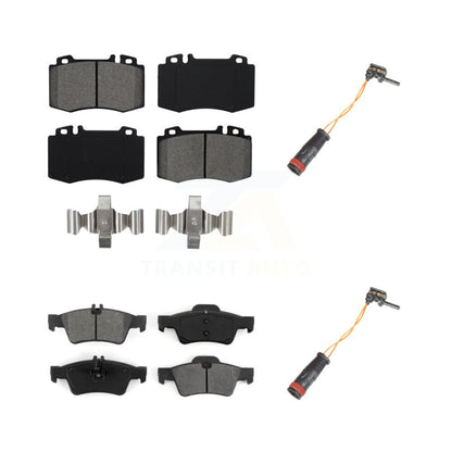 Semi-Metallic Brake Pads Wear Sensor Front Rear Kit For Mercedes-Benz E350 SL500