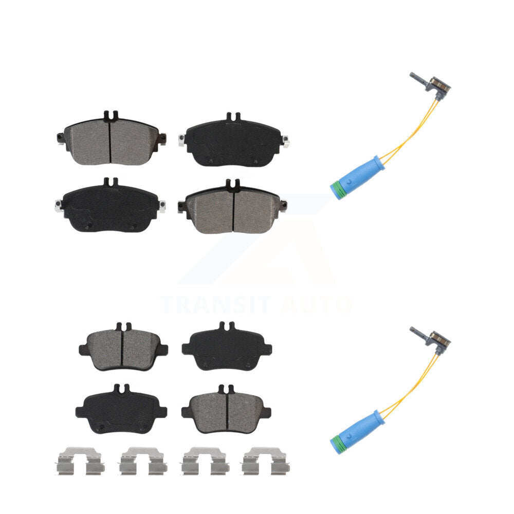 Semi-Metallic Brake Pad Wear Sensor Front Rear Kit For Mercedes-Benz CLA250 2.0L