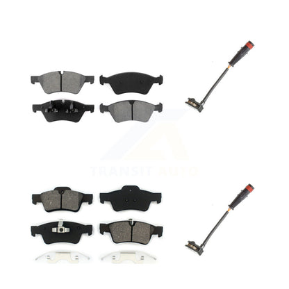 Semi-Metallic Brake Pads Wear Sensor Front Rear Kit For Mercedes-Benz ML350 R350