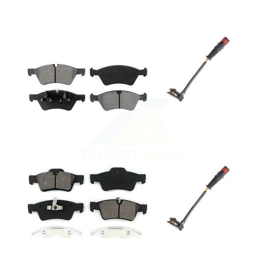Semi-Metallic Brake Pads Wear Sensor Front Rear Kit For Mercedes-Benz ML350 R350
