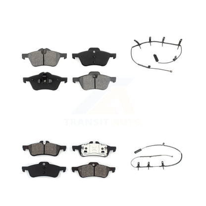 Semi-Metallic Disc Brake Pads And Wear Sensors Front Rear Kit For Mini Cooper