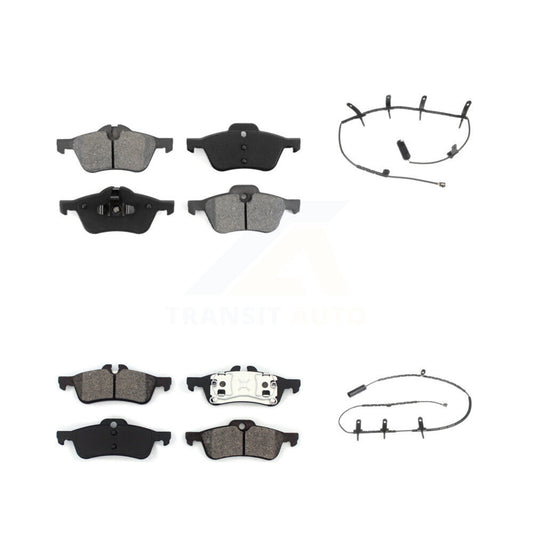 Semi-Metallic Disc Brake Pads And Wear Sensors Front Rear Kit For Mini Cooper