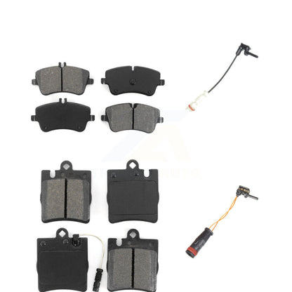 Semi-Metallic Disc Brake Pads And Extra Wear Sensors Front Rear Kit For