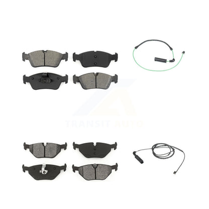 Semi-Metallic Brake Pads Wear Sensor Front Rear Kit For 2001-2005 BMW 325xi 2.5L