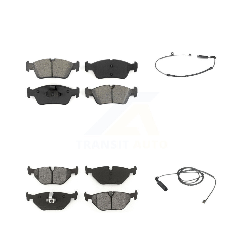 Semi-Metallic Brake Pads Wear Sensor Front Rear Kit For BMW 325i 325Ci 320i 328i