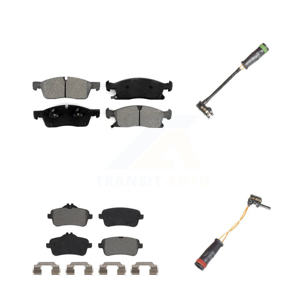 Semi-Metallic Disc Brake Pad Wear Sensor Front Rear Kit For Mercedes-Benz GLE400