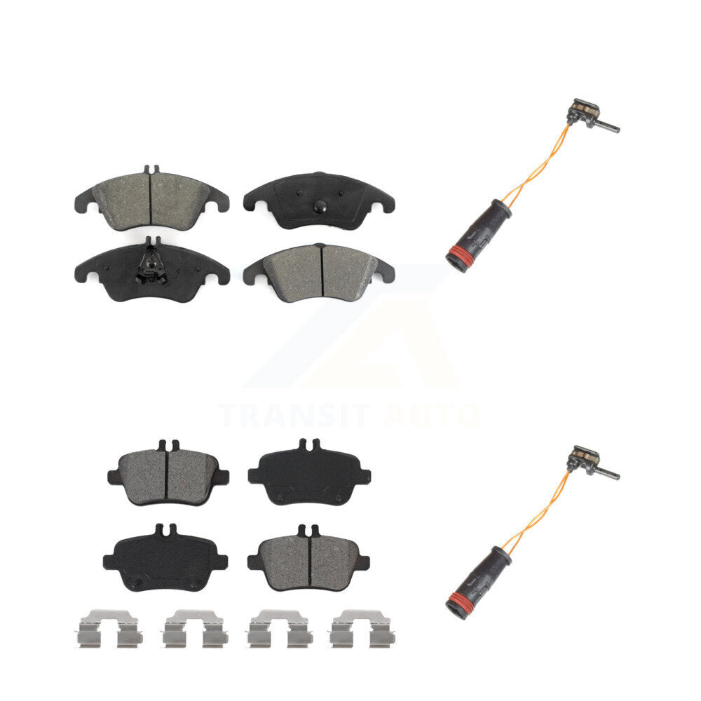 Semi-Metallic Disc Brake Pad Wear Sensor Front Rear Kit For Mercedes-Benz SLK350