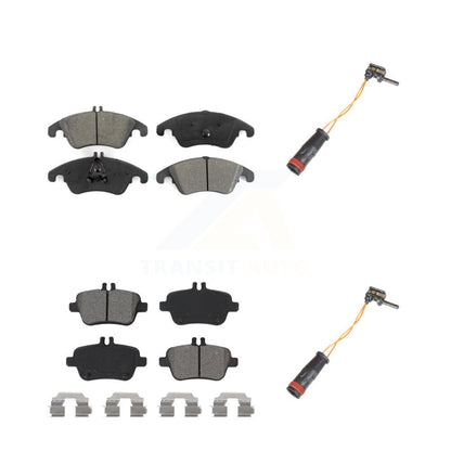 Semi-Metallic Disc Brake Pad Wear Sensor Front Rear Kit For Mercedes-Benz SLK350