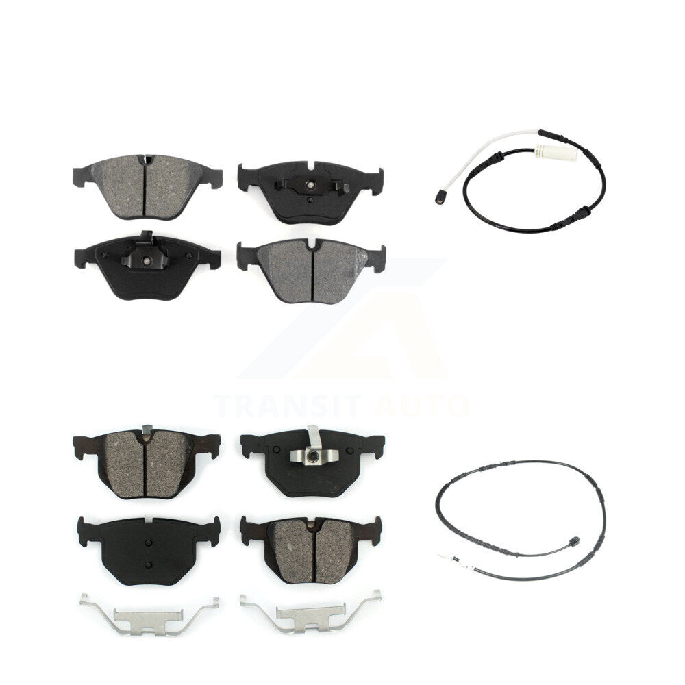 Semi-Metallic Disc Brake Pads Wear Sensor Front Rear Kit For BMW 335i 335is 335d