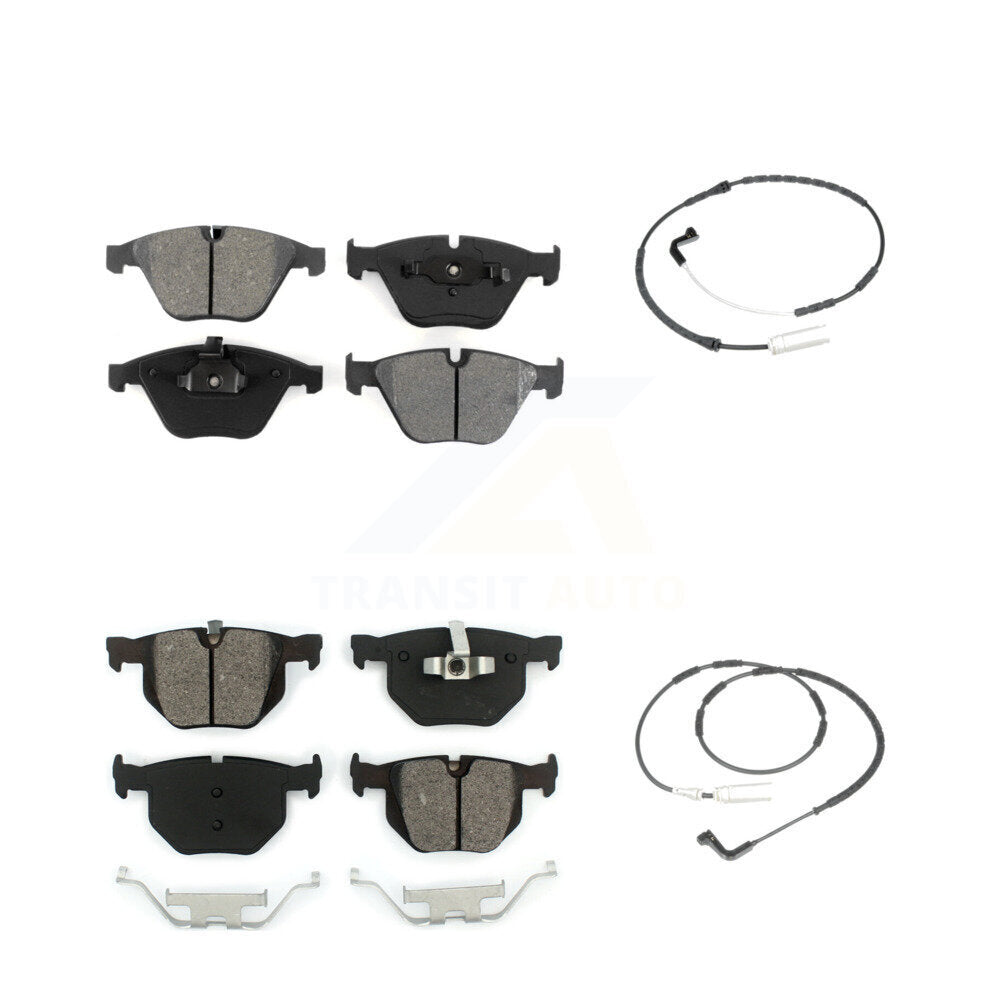 Semi-Metallic Disc Brake Pad Wear Sensor Front Rear Kit For BMW 335i xDrive 3.0L