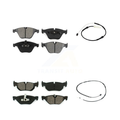 Semi-Metallic Disc Brake Pads And Wear Sensor Front Rear Kit For BMW 328i xDrive
