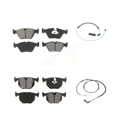 Semi-Metallic Disc Brake Pads Wear Sensor Front Rear Kit For 2005 BMW 330xi 3.0L