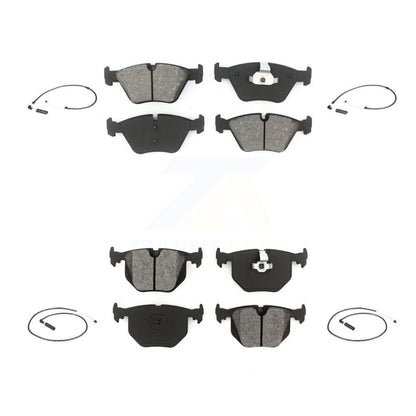 Semi-Metallic Disc Brake Pad And Wear Sensor Front Rear Kit For 2004-2010 BMW X3