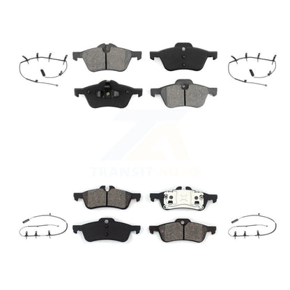 Semi-Metallic Disc Brake Pads And Wear Sensors Front Rear Kit For Mini Cooper