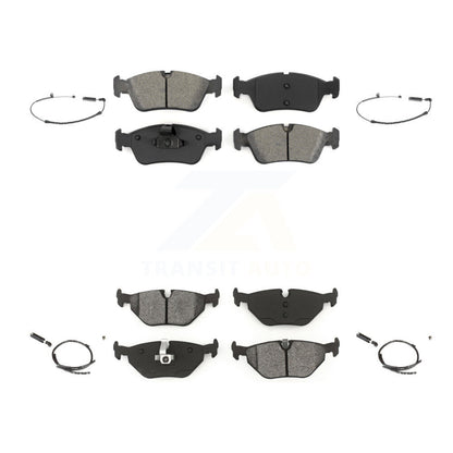 Semi-Metallic Disc Brake Pads And Wear Sensors Front Rear Kit For BMW Z4