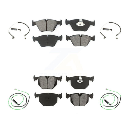 Semi-Metallic Disc Brake Pads And Wear Sensors Front Rear Kit For BMW Z4