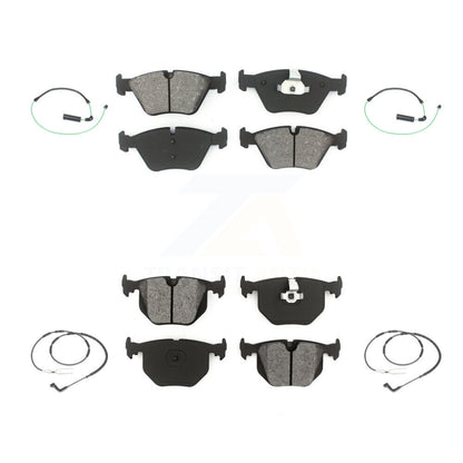 Semi-Metallic Disc Brake Pads Wear Sensor Front Rear Kit For 2005 BMW 330xi 3.0L