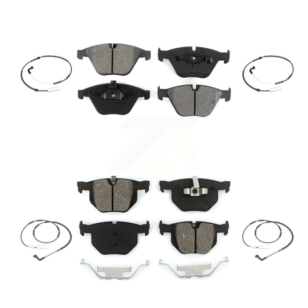 Semi-Metallic Disc Brake Pad Wear Sensor Front Rear Kit For BMW 335i xDrive 3.0L