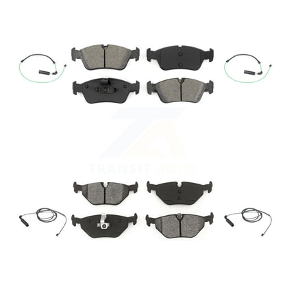 Semi-Metallic Brake Pads Wear Sensor Front Rear Kit For 2001-2005 BMW 325xi 2.5L