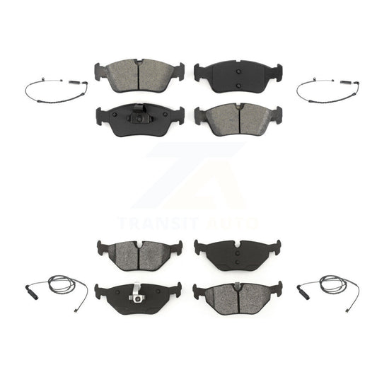 Semi-Metallic Brake Pads Wear Sensor Front Rear Kit For BMW 325i 325Ci 320i 328i