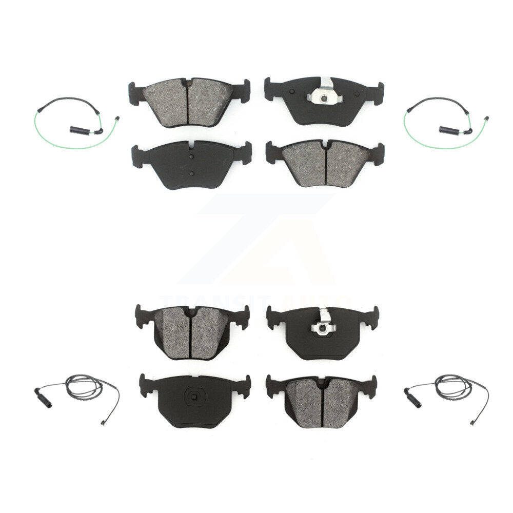 Semi-Metallic Brake Pad Wear Sensor Front Rear Kit For BMW 330Ci 330i 330xi 3.0L