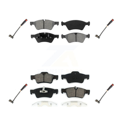 Semi-Metallic Brake Pads Wear Sensor Front Rear Kit For Mercedes-Benz ML350 R350