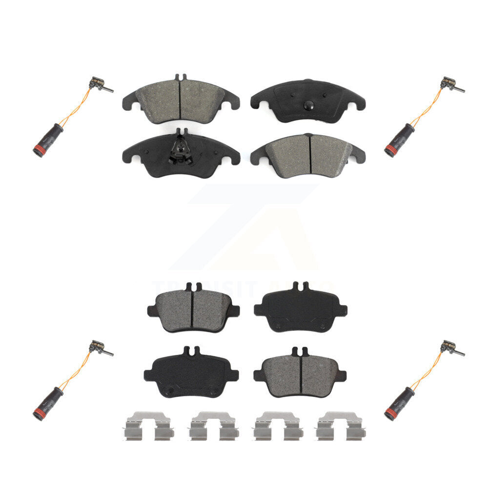 Semi-Metallic Disc Brake Pad Wear Sensor Front Rear Kit For Mercedes-Benz SLK350