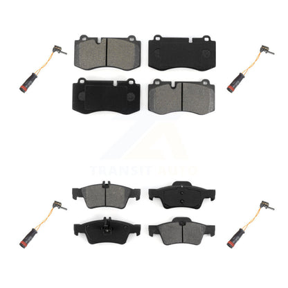 Semi-Metallic Brake Pads Wear Sensor Front Rear Kit For Mercedes-Benz SL550 5.5L