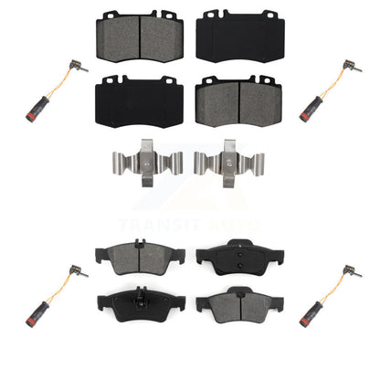 Semi-Metallic Brake Pads Wear Sensor Front Rear Kit For Mercedes-Benz E350 SL500