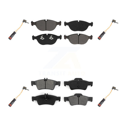 Semi-Metallic Brake Pad Wear Sensor Front Rear Kit For 06 Mercedes-Benz E350 AWD
