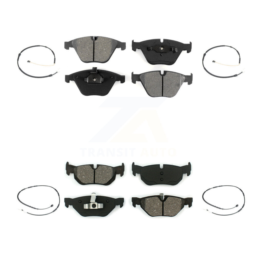Semi-Metallic Brake Pad Wear Sensor Front Rear Kit For 2012 BMW 328i xDrive 3.0L