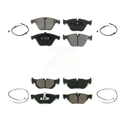 Semi-Metallic Disc Brake Pads And Wear Sensor Front Rear Kit For BMW 328i xDrive