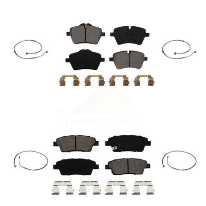 Semi-Metallic Brake Pads & Wear Sensor Front Rear Kit For Mini Cooper Countryman