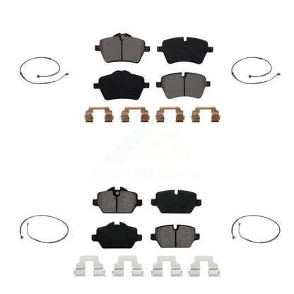 Semi-Metallic Brake Pads & Wear Sensor Front Rear Kit For Mini Cooper Countryman