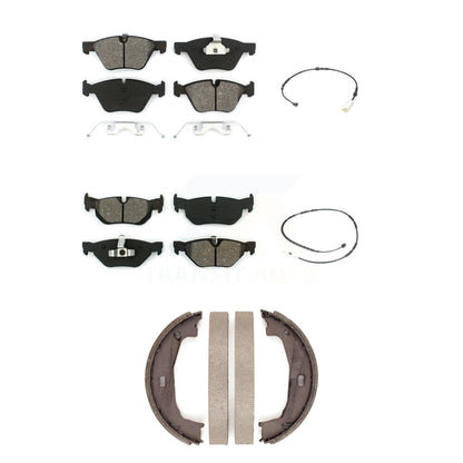 Semi-Metallic Brake Pads Wear Sensor Front Rear Kit (5Pc) For 2013 BMW 128i 3.0L