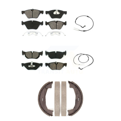 Semi-Metallic Brake Pads Wear Sensor Front Rear Kit (5Pc) For BMW 128i 328i 323i