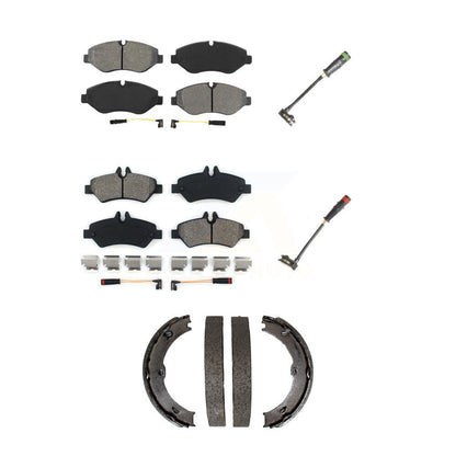 Semi-Metallic Brake Pad Extra Wear Sensor Front Rear Kit (5Pc) For Sprinter 2500