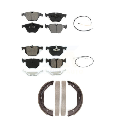 Semi-Metallic Disc Brake Pads And Wear Sensors Front Rear Kit (5Pc) For BMW X1