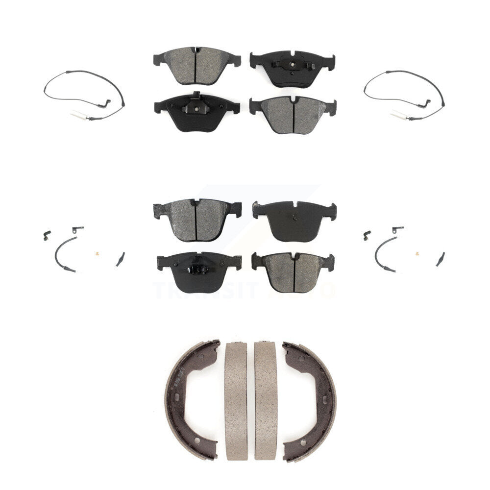 Semi-Metallic Brake Pad Wear Sensor Front Rear Kit (7Pc) For BMW 750i 750Li 745i