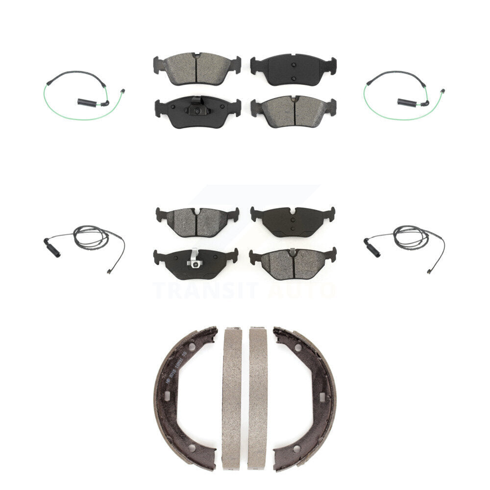 Semi-Metallic Disc Brake Pad Wear Sensor Front Rear Kit (7Pc) For BMW 325xi 2.5L