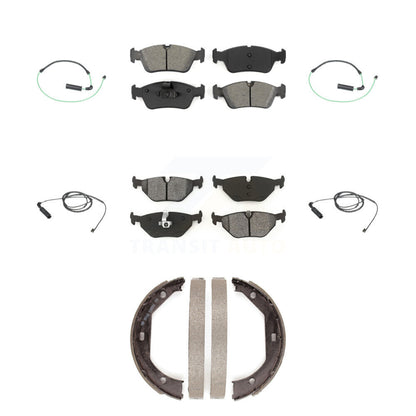 Semi-Metallic Disc Brake Pad Wear Sensor Front Rear Kit (7Pc) For BMW 325xi 2.5L